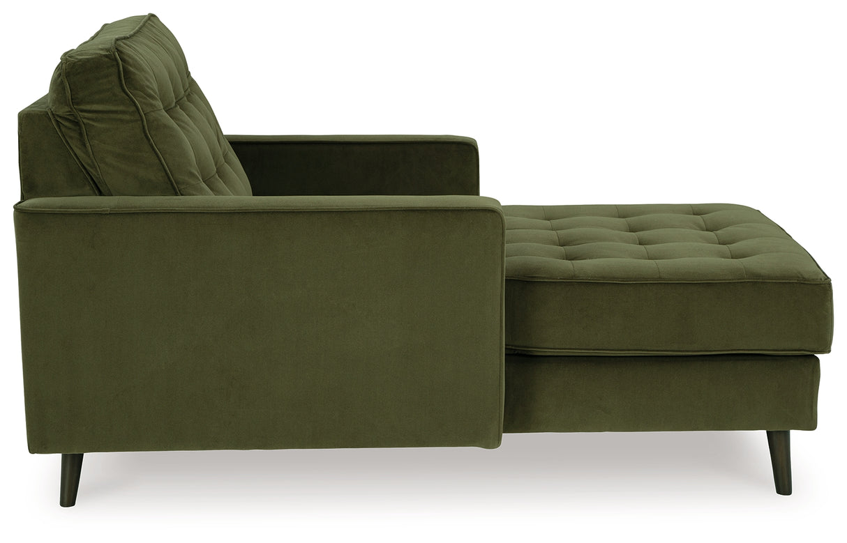 Reveon Lakes Olive Chaise from Ashley - Luna Furniture