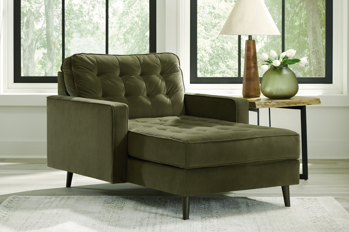 Reveon Lakes Olive Chaise from Ashley - Luna Furniture