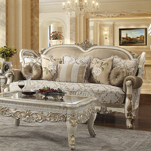 HD-2652 Vintage White Sofa