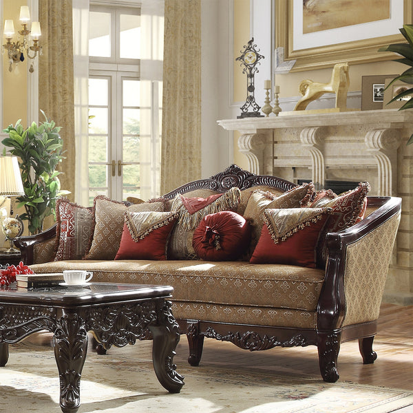HD-2655 Extra Drk Walnut/Hazelnut Sofa