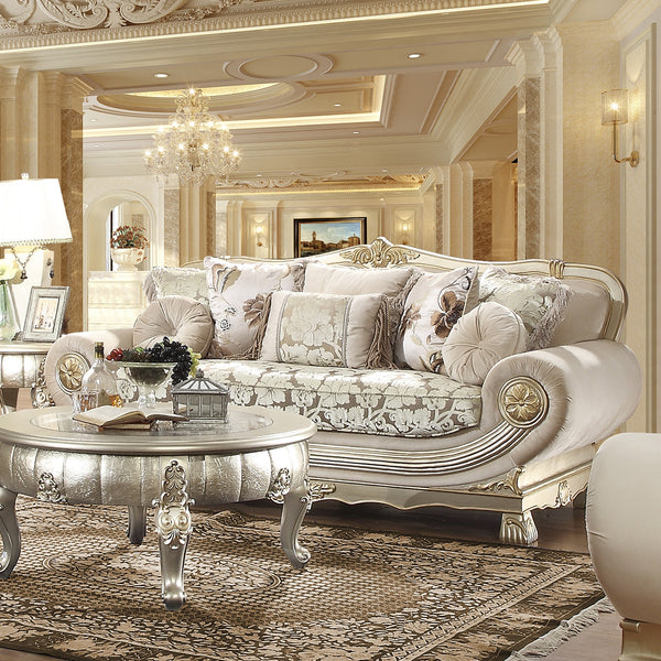 HD-2656 Belle Silver Sofa