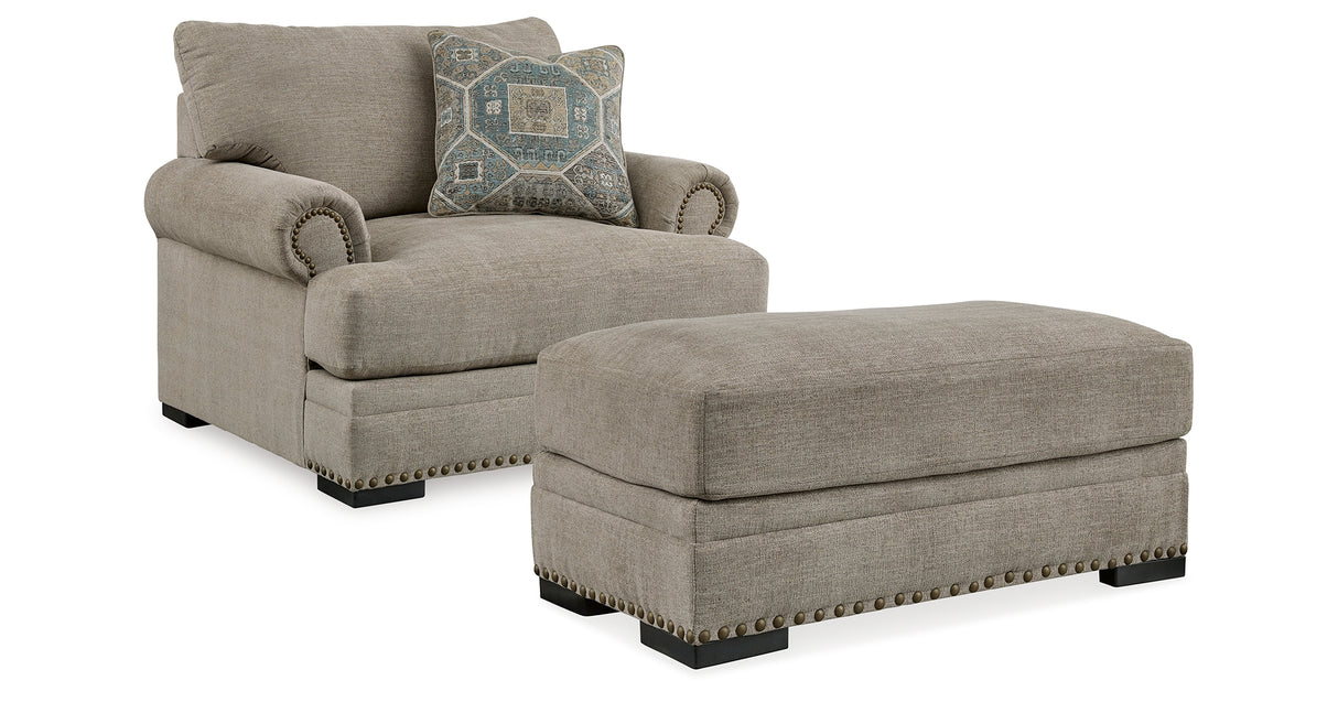 Galemore Oversized Chair and Ottoman from Ashley - Luna Furniture