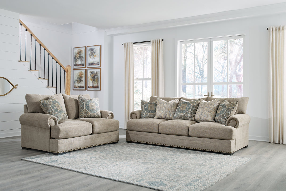 Galemore Sofa and Loveseat in Quarry from Ashley - Luna Furniture