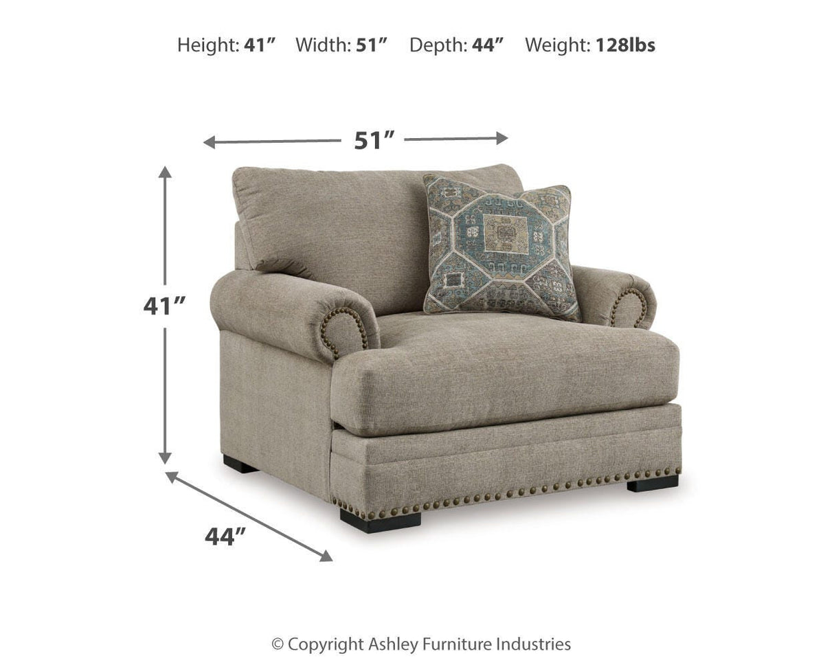 Galemore Oversized Chair and Ottoman from Ashley - Luna Furniture