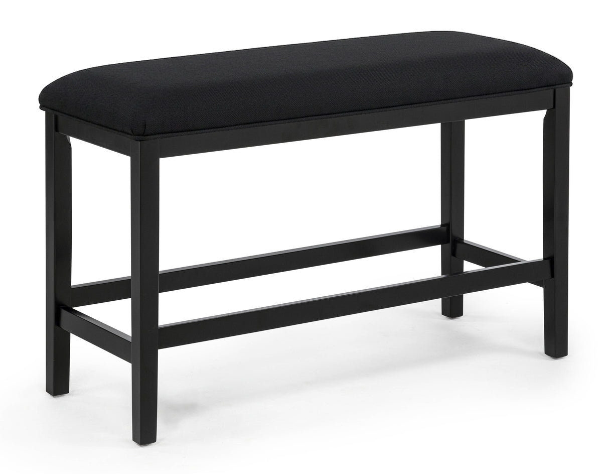 Sebastian Black Counter Height Bench