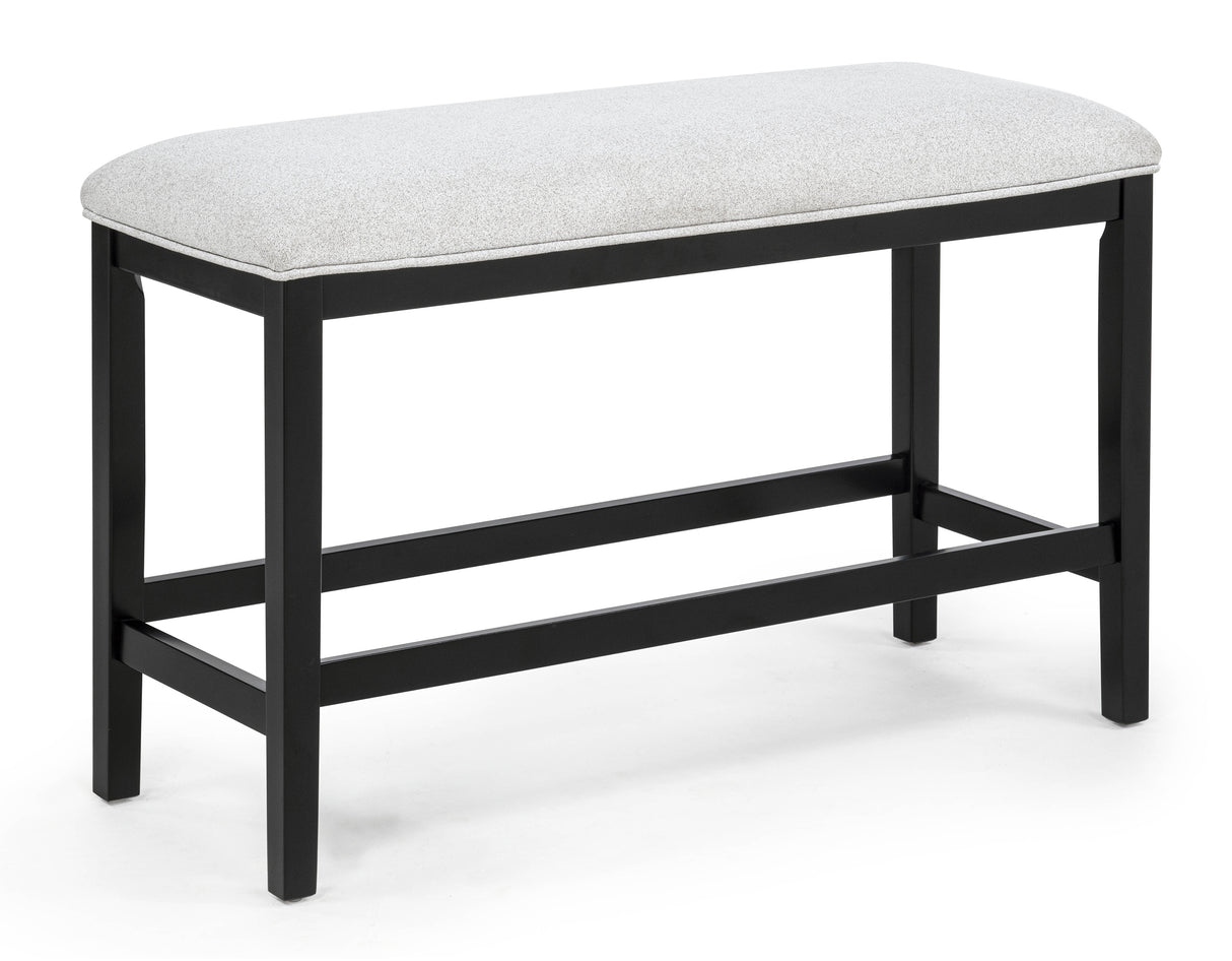 Sebastian Black/Gray Counter Height Bench from Crown Mark - Luna Furniture