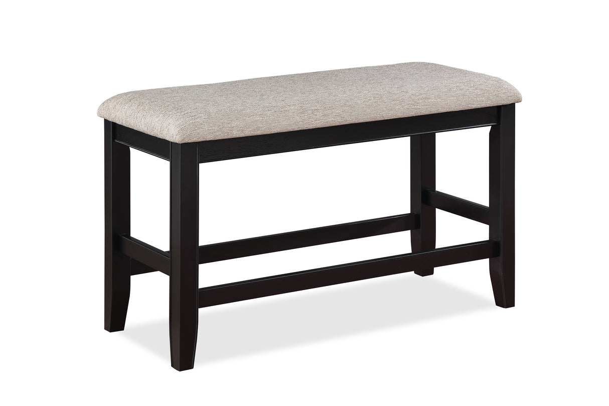 Fulton Light Gray Counter Height Dining Bench from Crown Mark - Luna Furniture