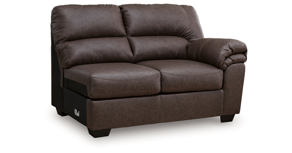 WillowBend Umber Right-Arm Facing Loveseat from Ashley - Luna Furniture