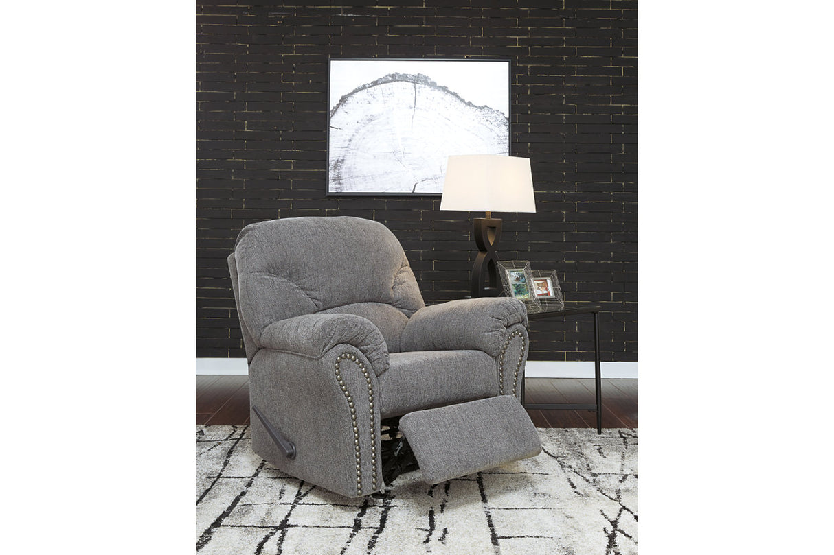Allmaxx Pewter Sofa, Loveseat and Recliner from Ashley Furniture - Luna Furniture