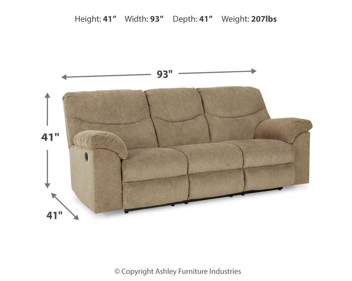 Alphons Briar Reclining Sofa, Loveseat and Recliner from Ashley - Luna Furniture