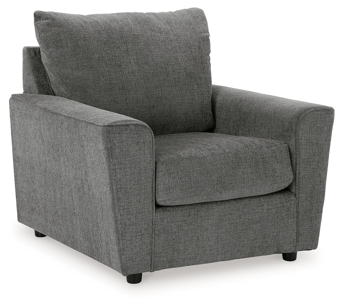 Stairatt Gravel Chair and Ottoman from Ashley Furniture - Luna Furniture