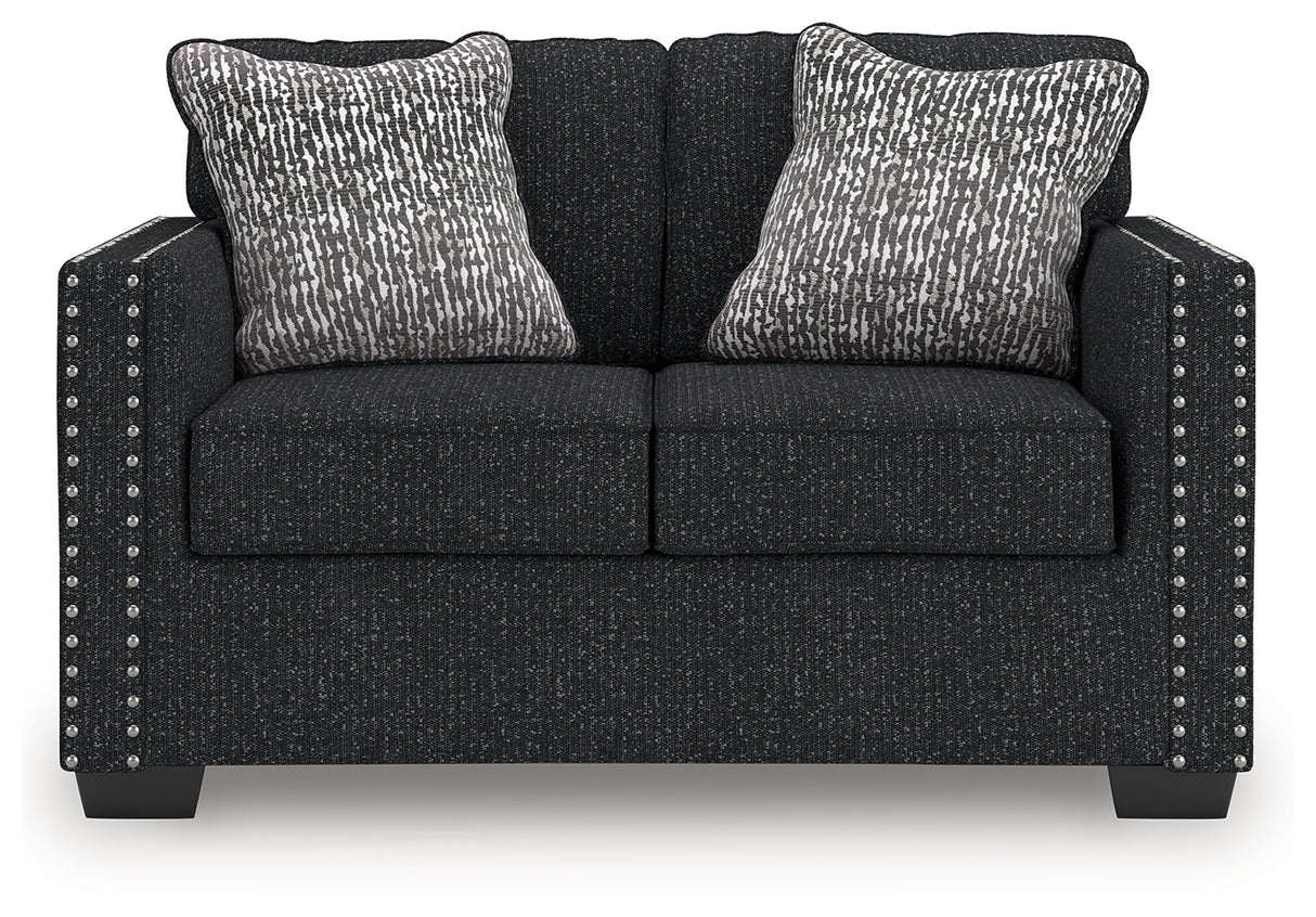 Jasmine Peaks Coal Sofa and Loveseat from Ashley Furniture - Luna Furniture