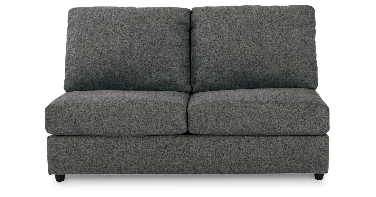 Edenfield Charcoal 3-Piece Sectional with Ottoman from Ashley Furniture - Luna Furniture