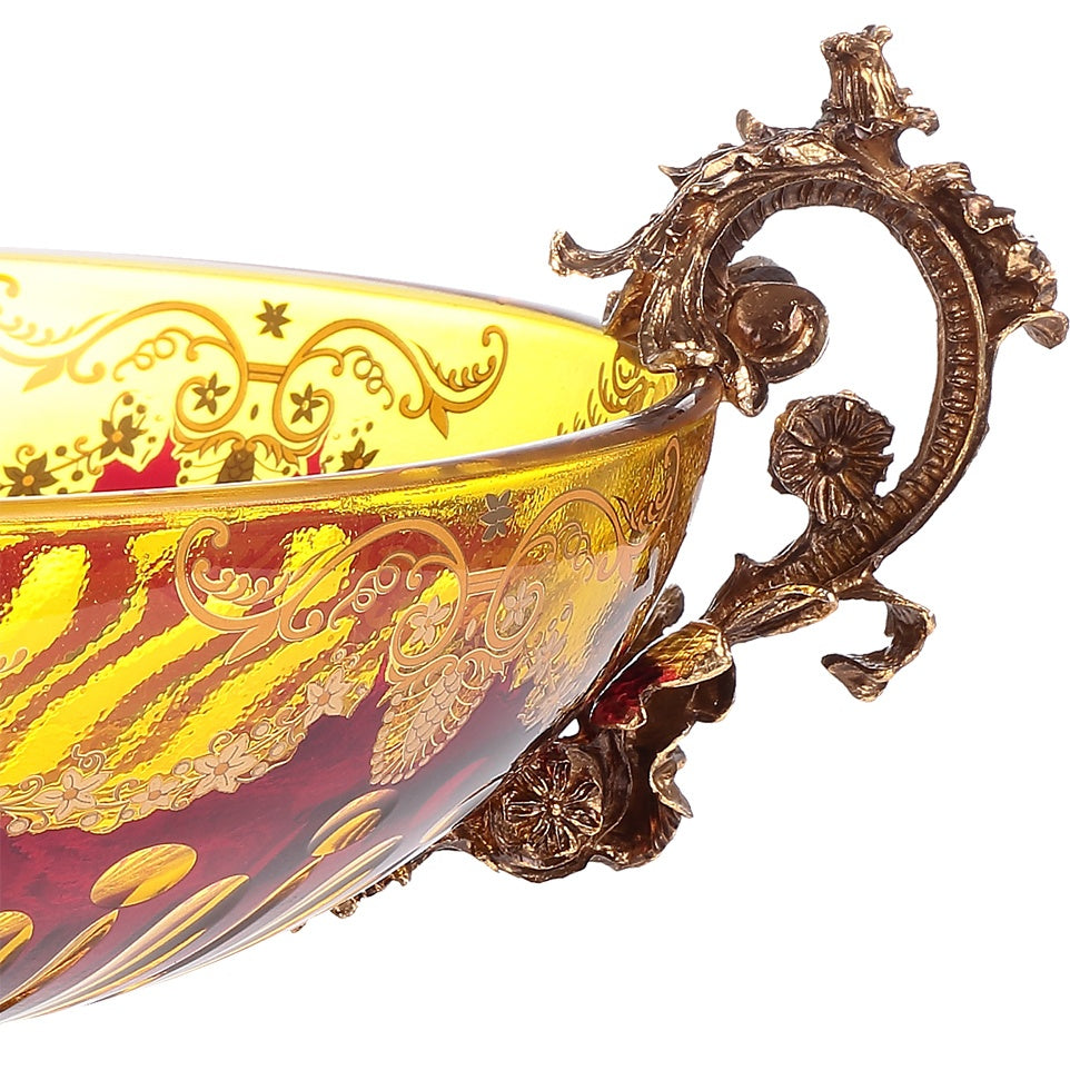HD-3001 Bronze/Amber/Ruby Red/Gold Bowl from Homey Design - Luna Furniture