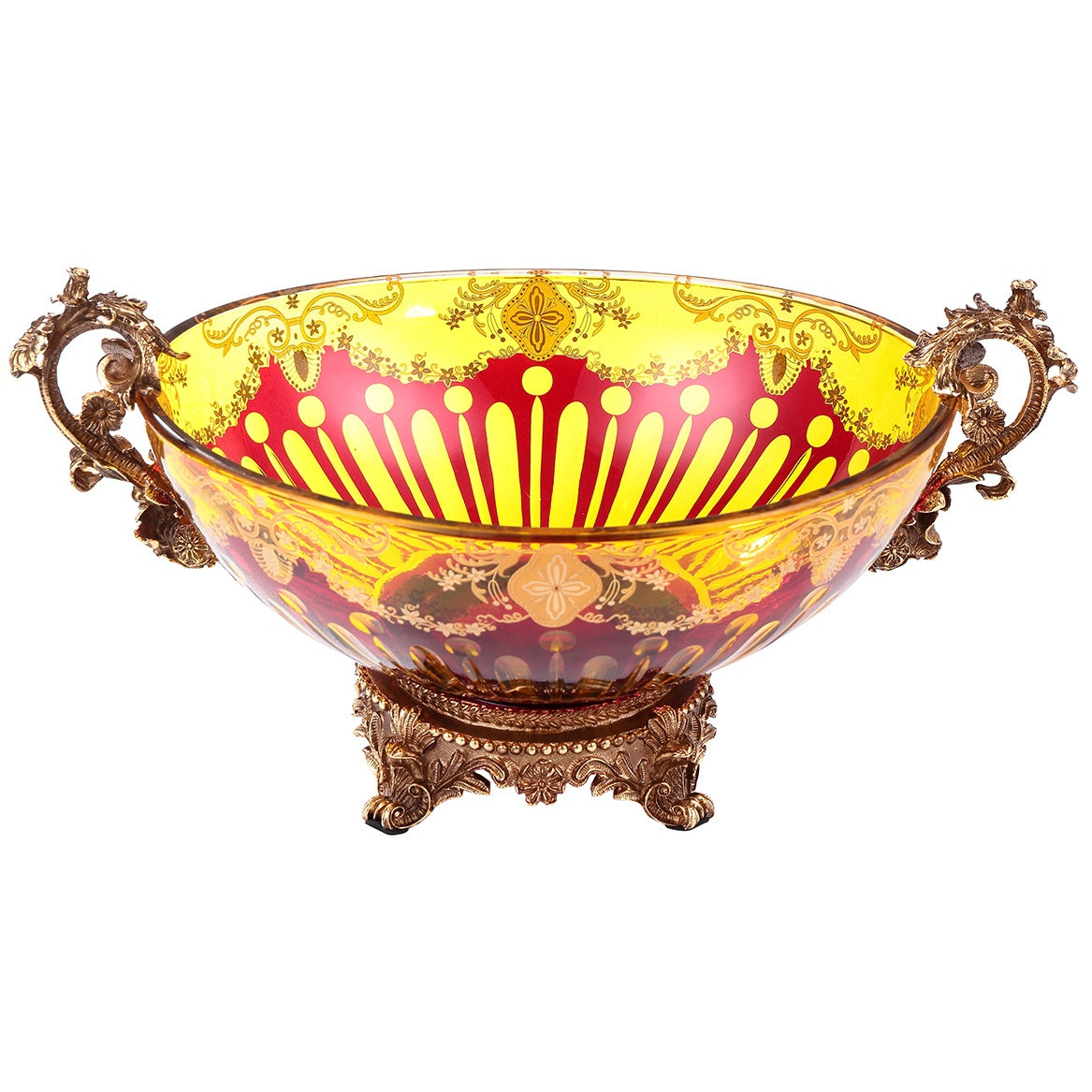 HD-3005 Bronze/Amber/Ruby Red/Gold Bowl from Homey Design - Luna Furniture