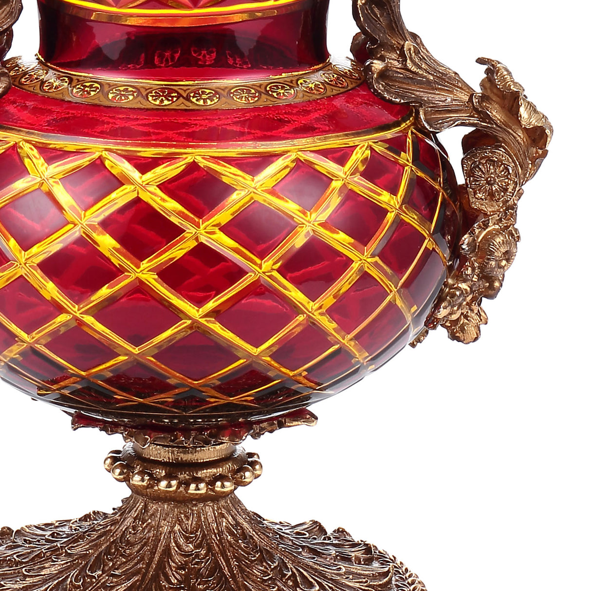 HD-3014 Bronze/Amber/Ruby Red-Gold Vase from Homey Design - Luna Furniture