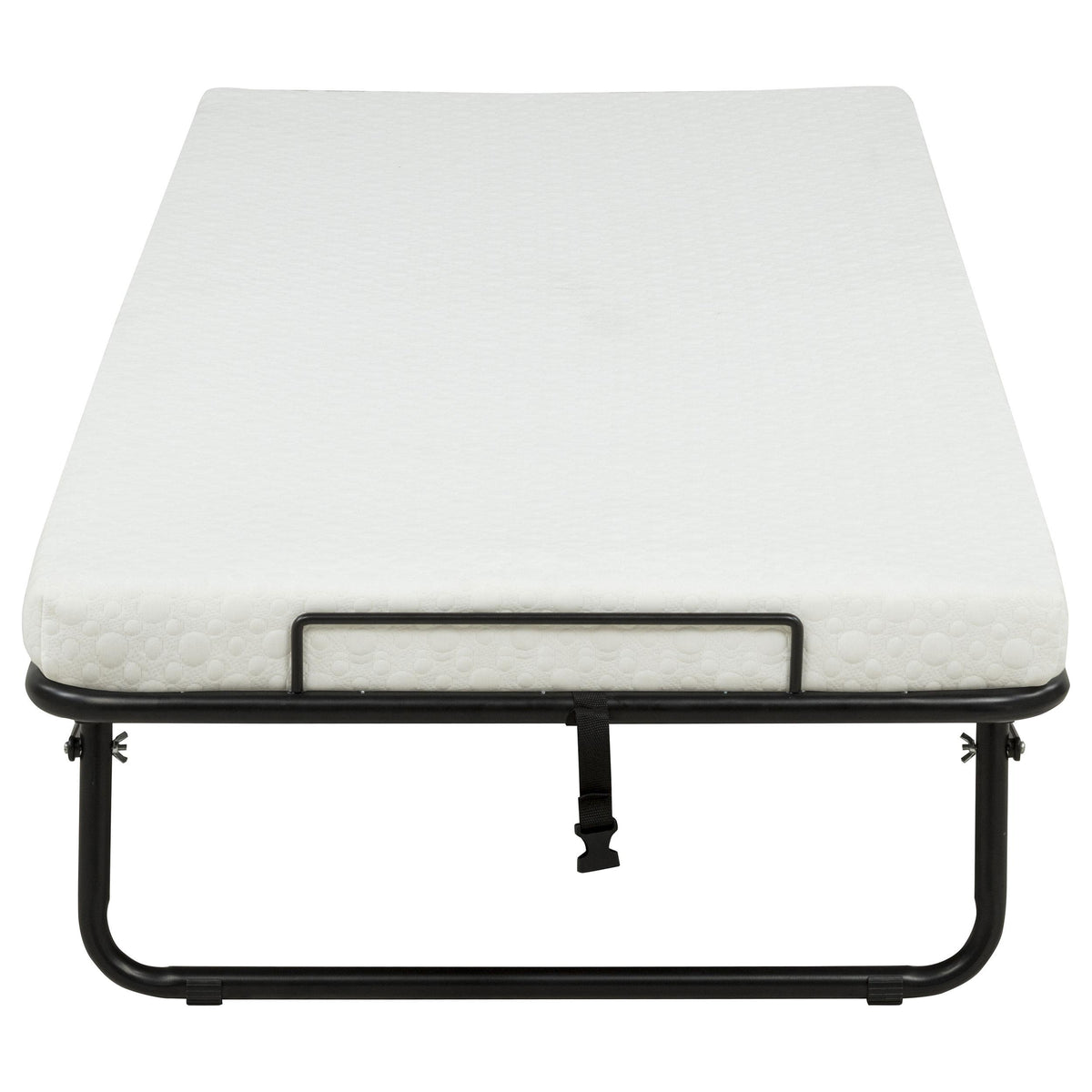 Massey Black Twin Folding Bed Frame with Memory Foam Mattress from Coaster - Luna Furniture