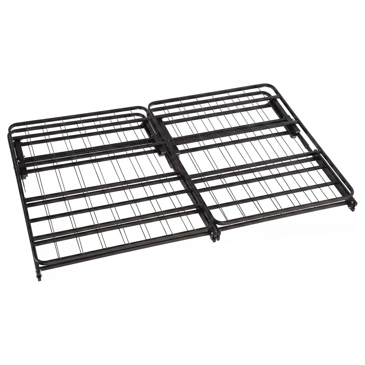 Kramer Black Eastern King Folding Metal Platform Bed Frame from Coaster - Luna Furniture