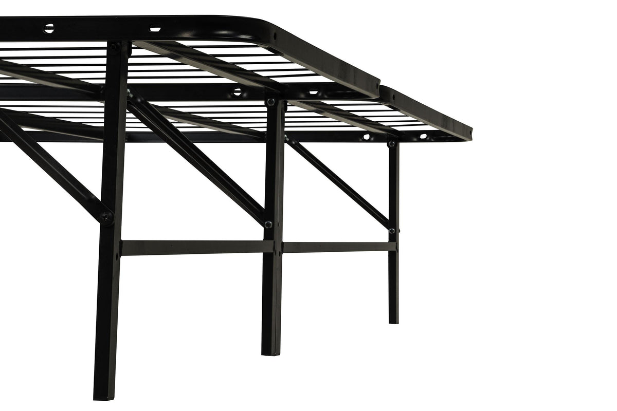 Kramer Black Eastern King Folding Metal Platform Bed Frame from Coaster - Luna Furniture