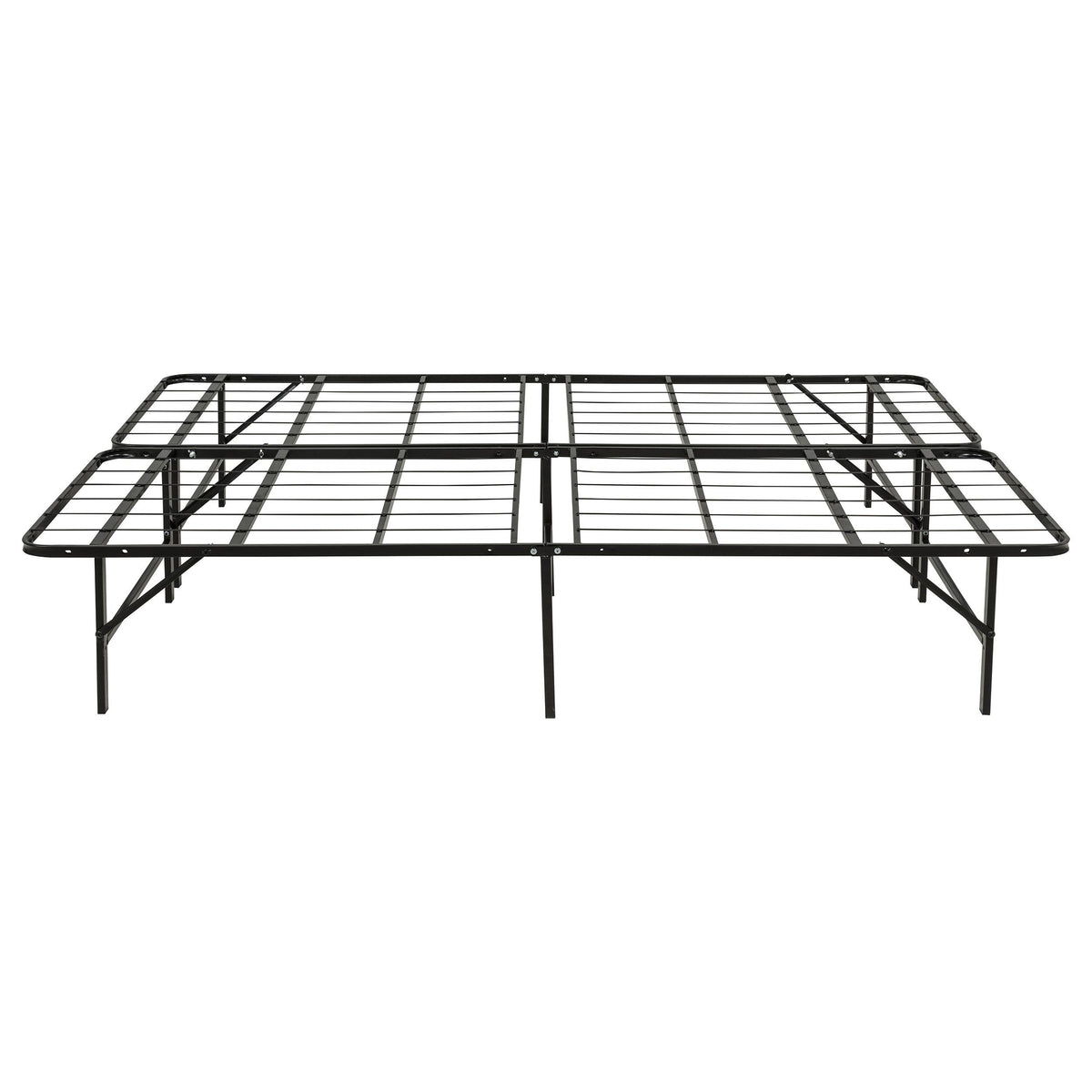 Kramer Black Queen Folding Metal Platform Bed Frame from Coaster - Luna Furniture