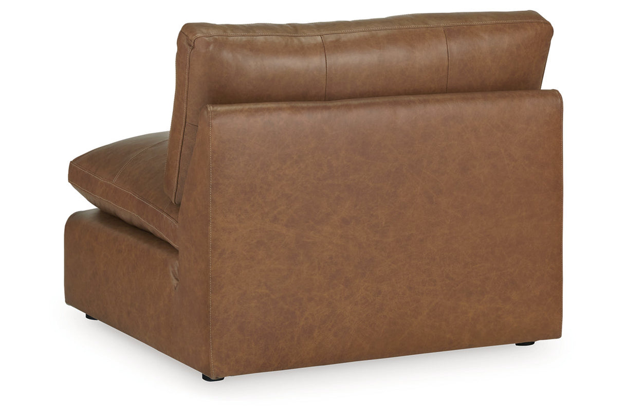 Emilia Caramel 5-Piece Sectional and Ottoman from Ashley - Luna Furniture
