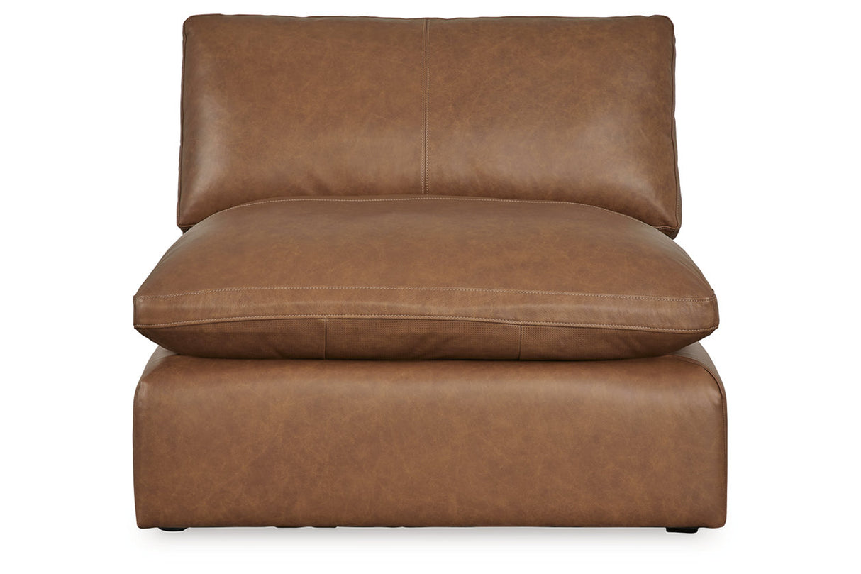 Emilia Caramel 5-Piece Sectional and Ottoman from Ashley - Luna Furniture