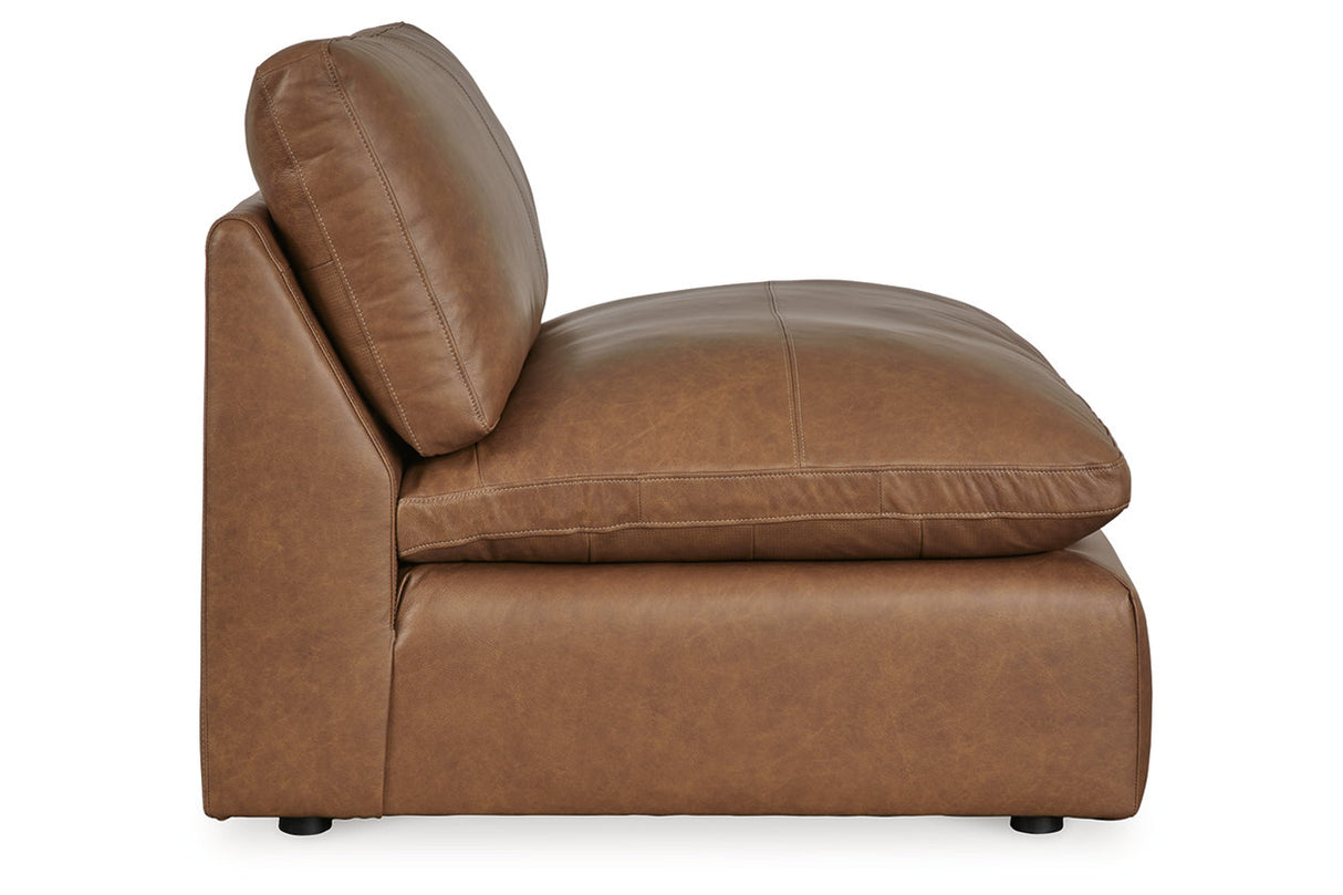 Emilia Caramel 5-Piece Sectional and Ottoman from Ashley - Luna Furniture