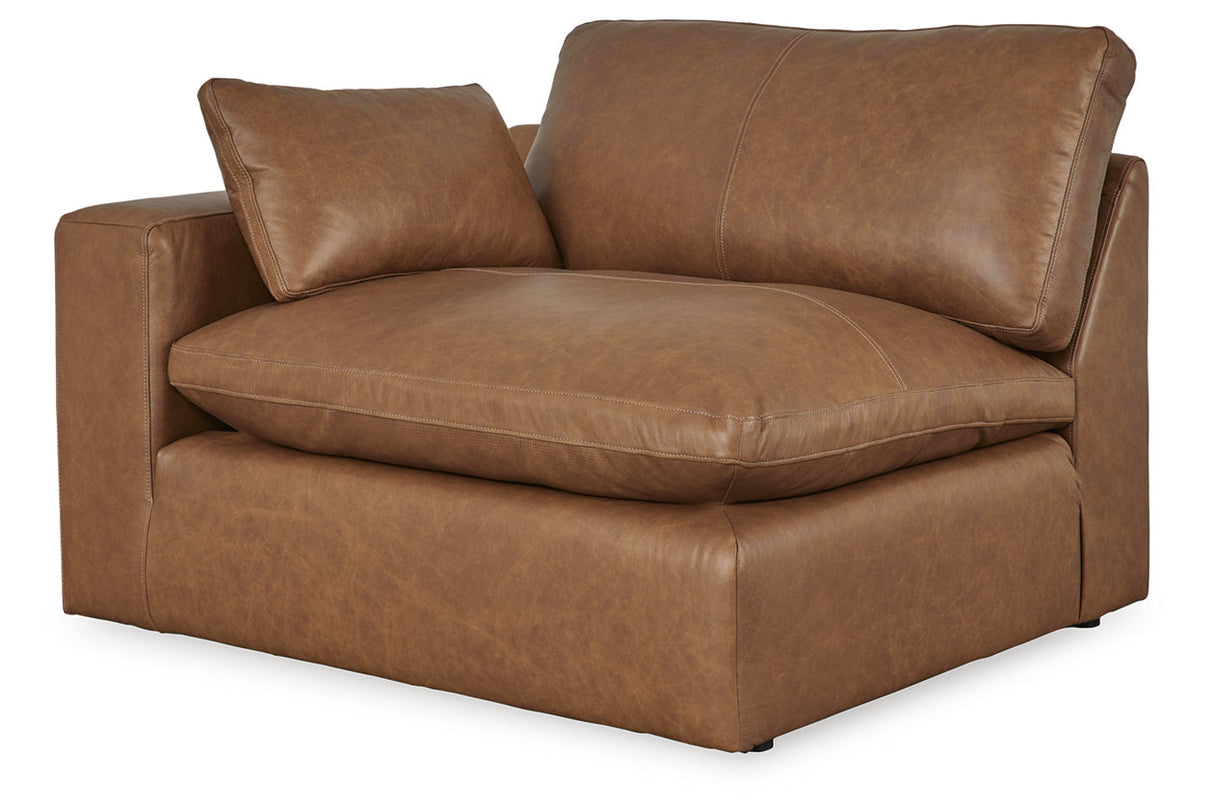 Emilia Caramel 5-Piece Sectional and Ottoman from Ashley - Luna Furniture