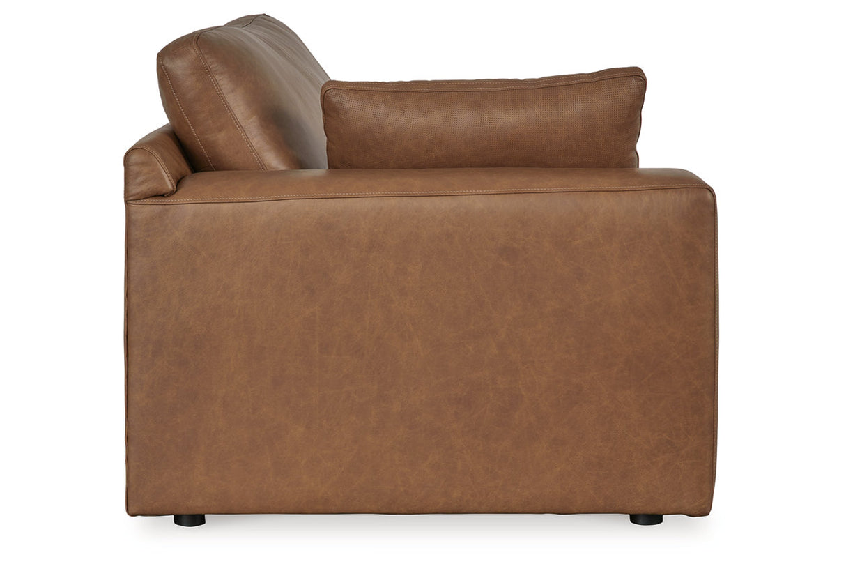 Emilia Caramel 5-Piece Sectional and Ottoman from Ashley - Luna Furniture