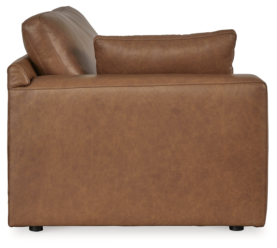 Emilia Caramel 5-Piece Sectional and Ottoman from Ashley - Luna Furniture