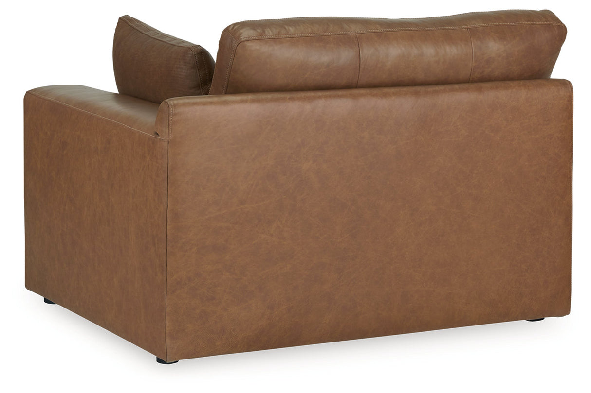 Emilia Caramel 5-Piece Sectional and Ottoman from Ashley - Luna Furniture
