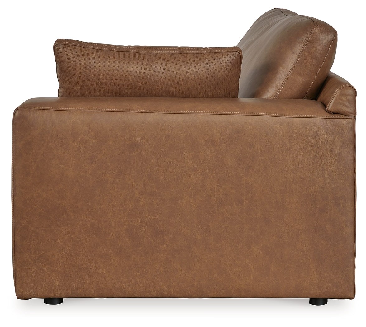 Emilia Caramel 5-Piece Sectional and Ottoman from Ashley - Luna Furniture