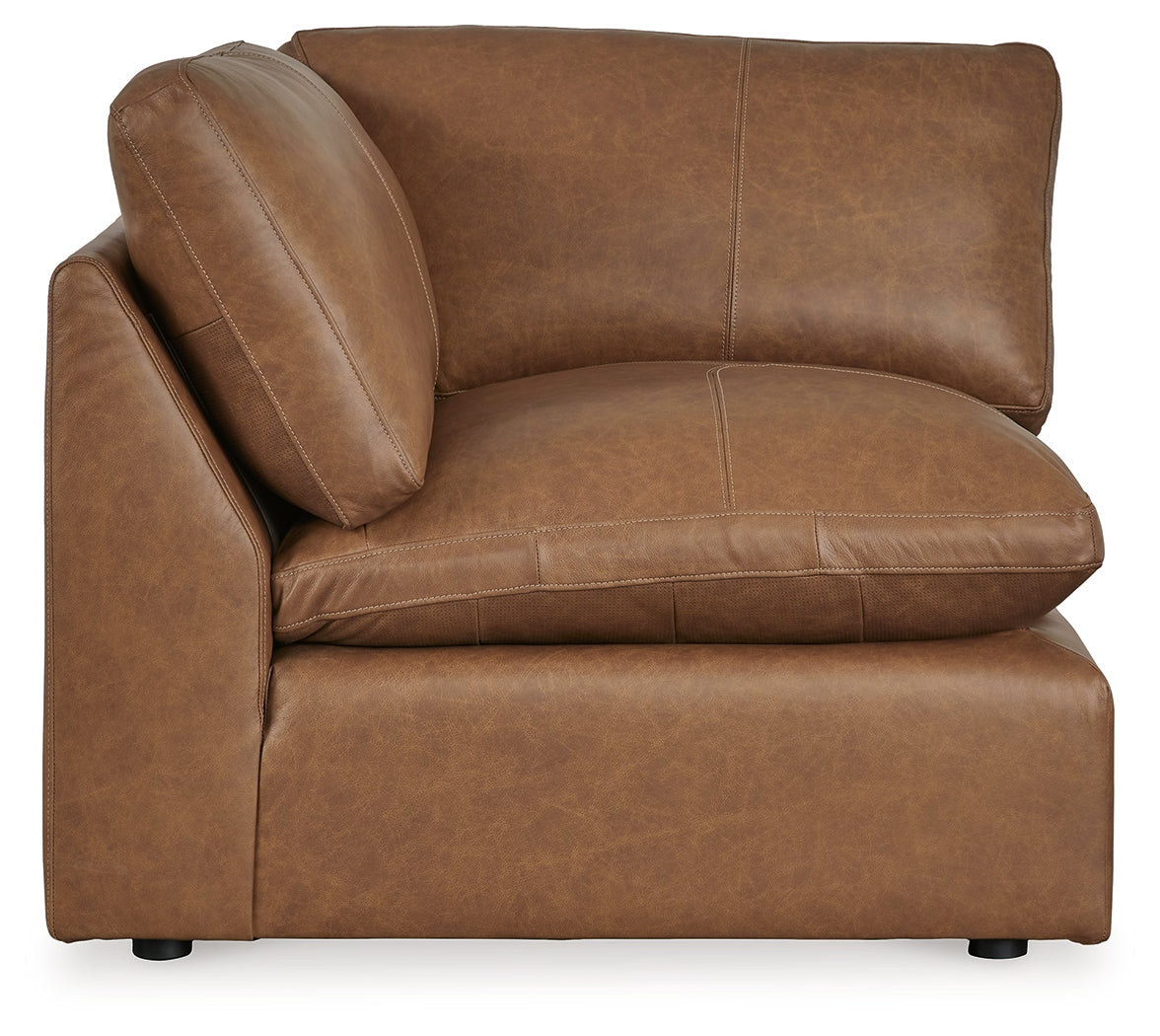 Emilia Caramel 5-Piece Sectional and Ottoman from Ashley - Luna Furniture