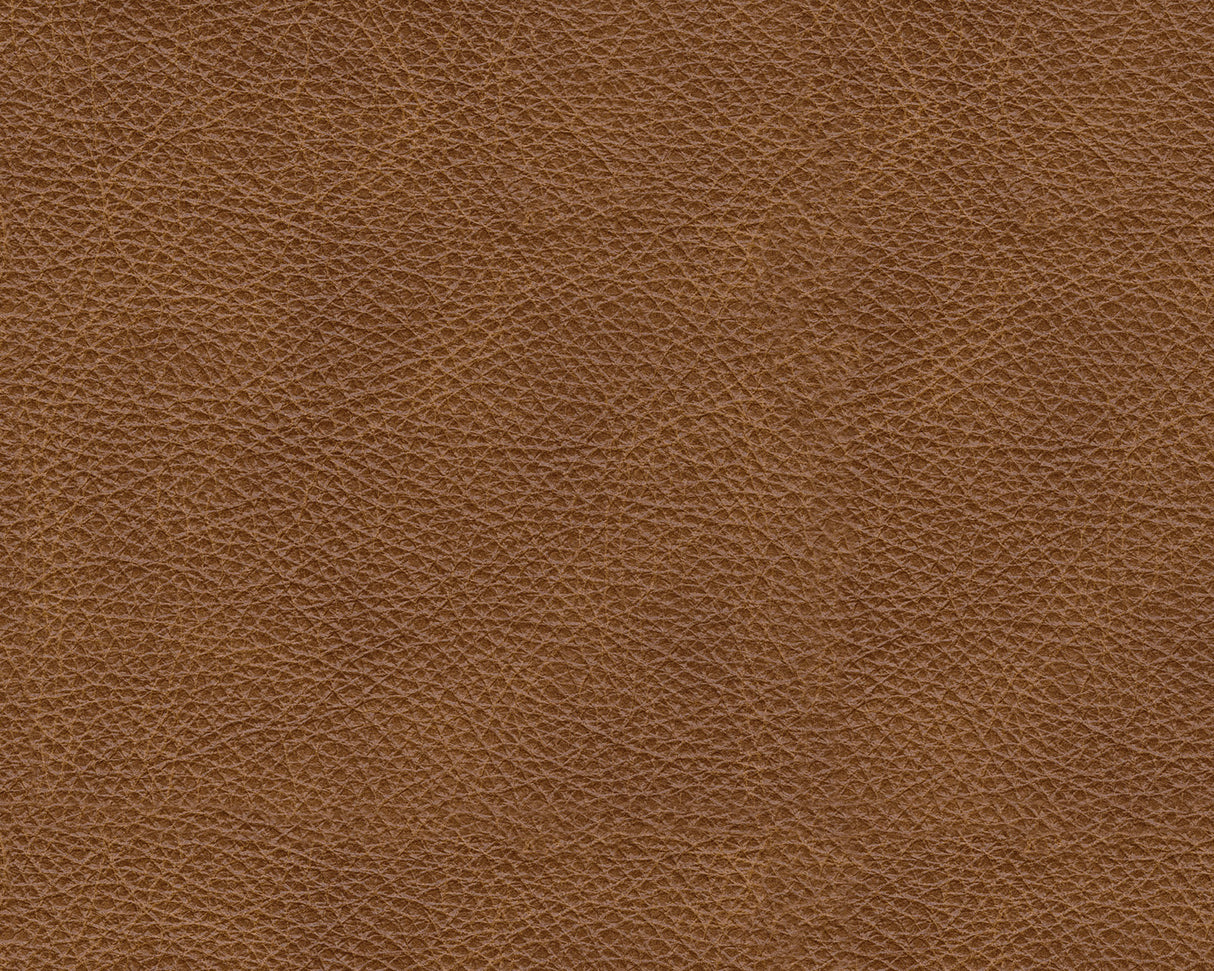 Emilia Caramel Leather 3-Piece Modular Sectional with Ottoman