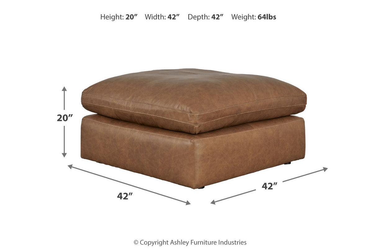 Emilia Caramel 5-Piece Sectional and Ottoman from Ashley - Luna Furniture