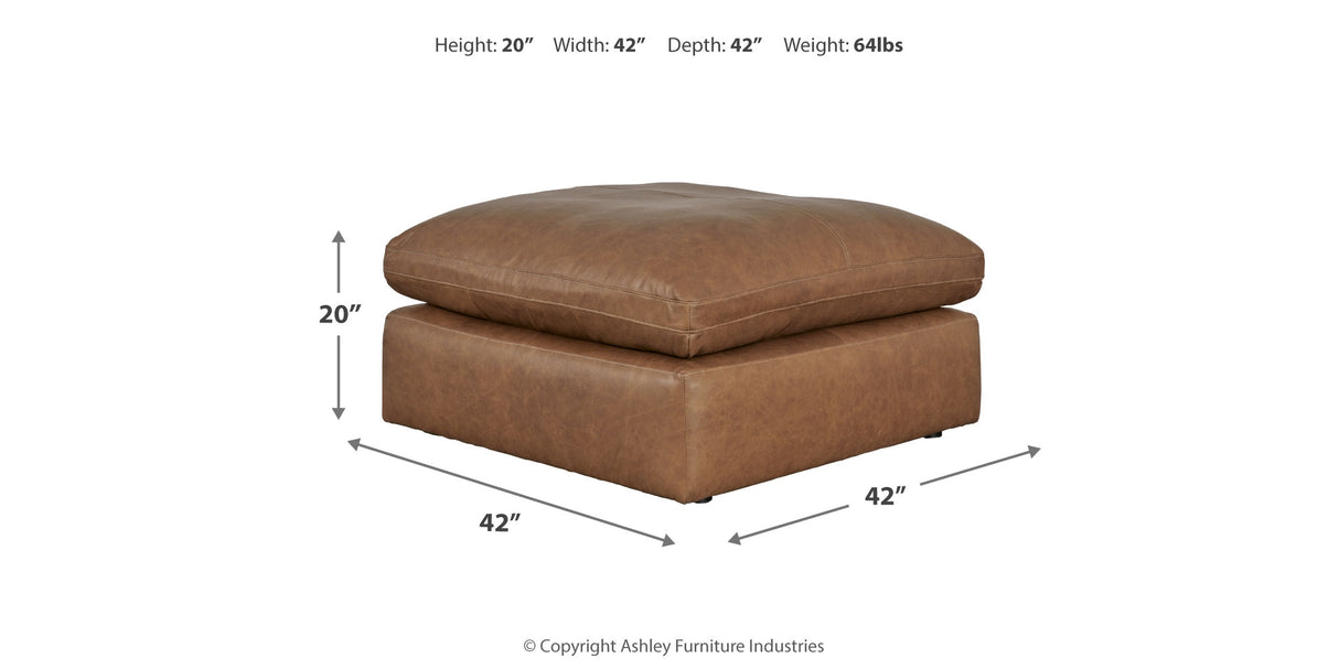 Emilia Caramel 5-Piece Sectional and Ottoman from Ashley - Luna Furniture