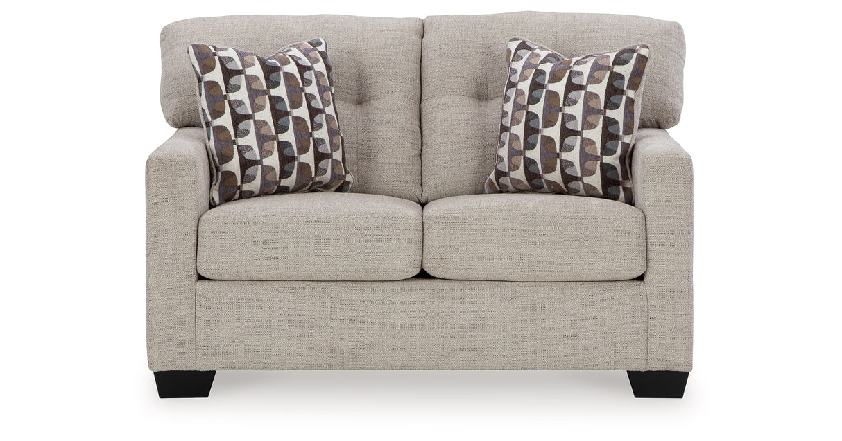 Mahoney Pebble Full Sofa Sleeper and Loveseat from Ashley Furniture - Luna Furniture