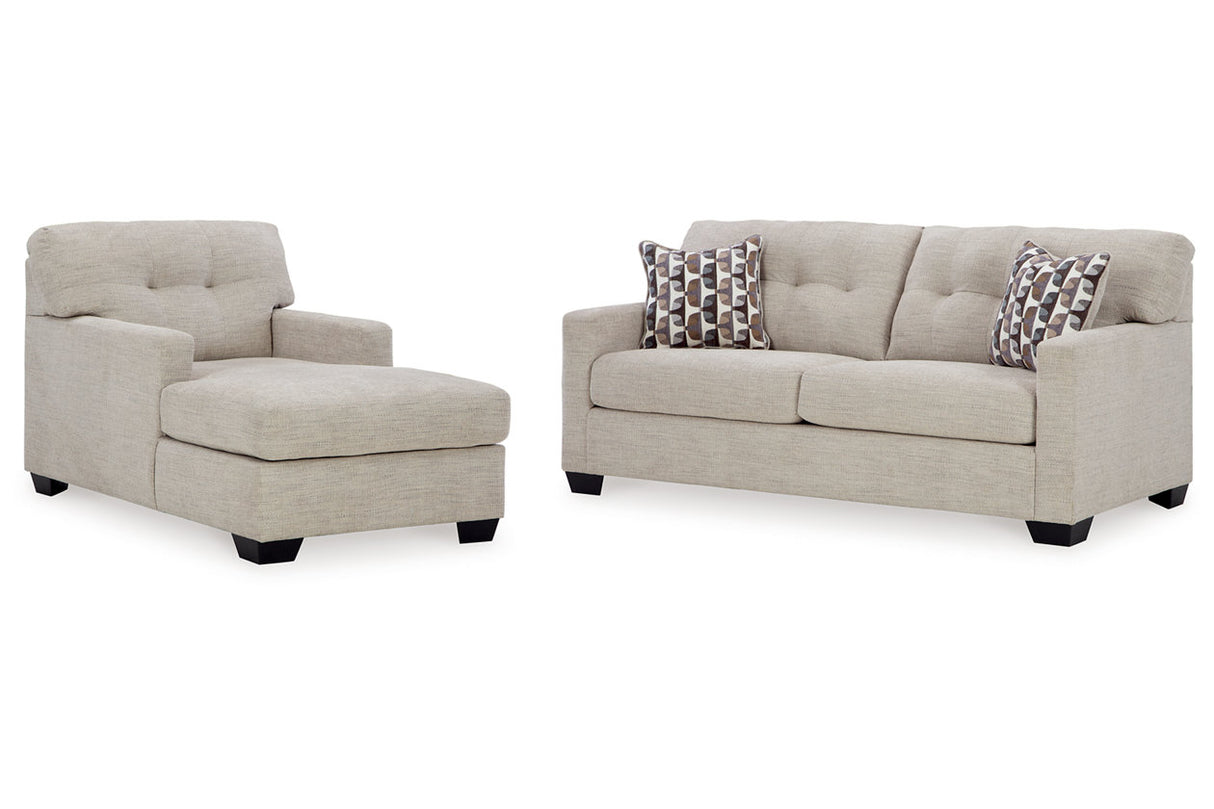 Mahoney Pebble Sofa and Chaise from Ashley - Luna Furniture