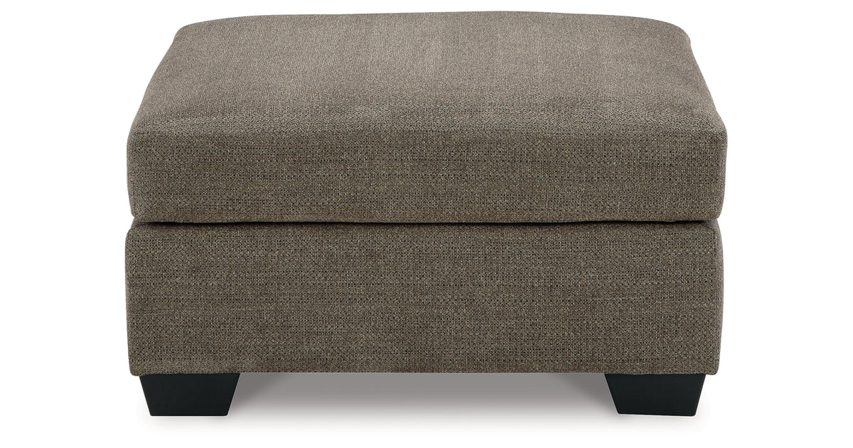 Mahoney Chocolate Oversized Accent Ottoman from Ashley - Luna Furniture
