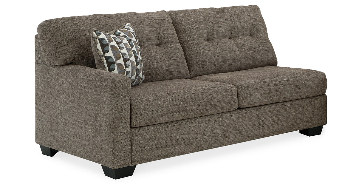 Mahoney Gray 2-Piece Sleeper Sectional and Ottoman from Ashley Furniture - Luna Furniture