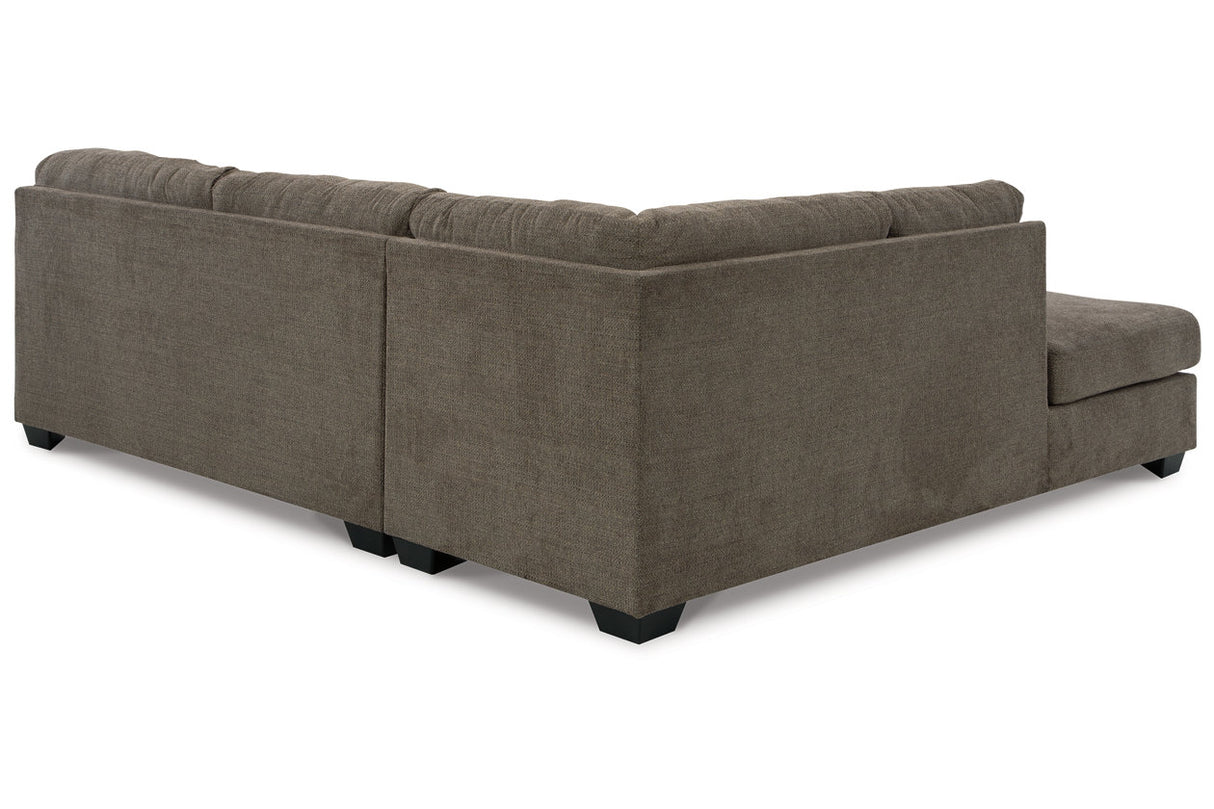 Mahoney Chocolate 2-Piece LAF Chaise Sleeper Sectional from Ashley - Luna Furniture