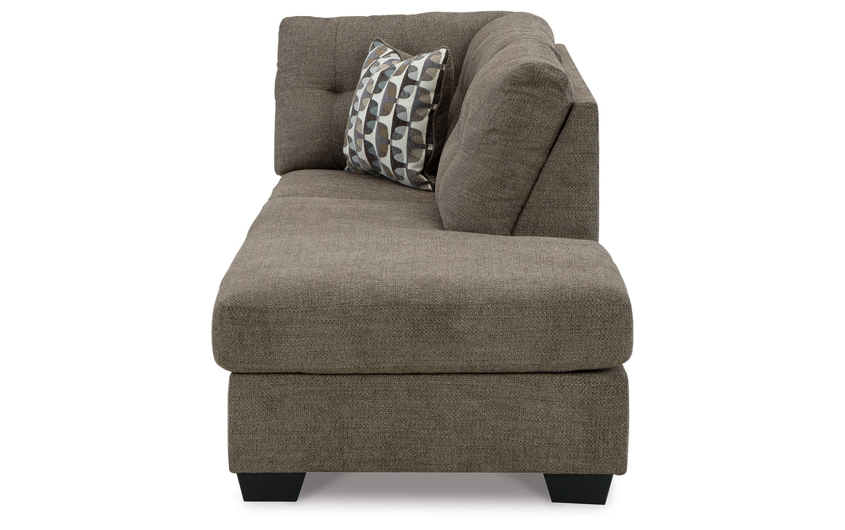 Mahoney Chocolate Right-Arm Facing Corner Chaise from Ashley Furniture - Luna Furniture