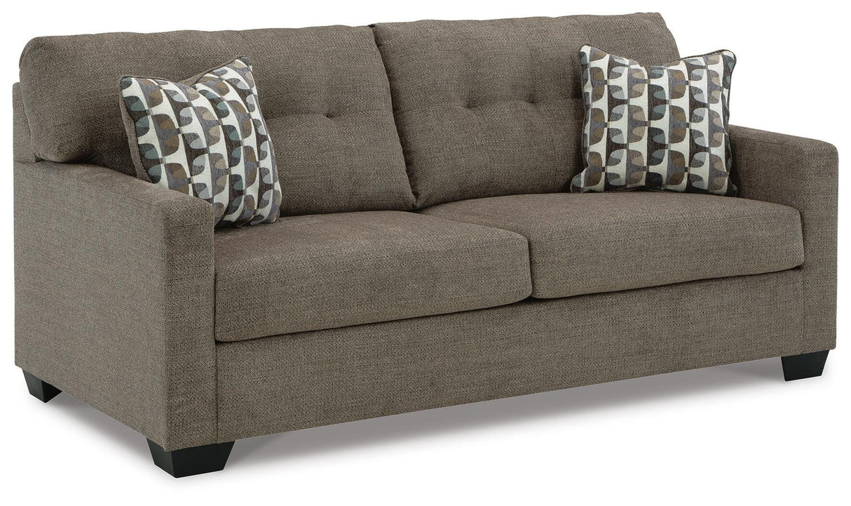 Mahoney Chocolate Sofa and Chaise from Ashley - Luna Furniture