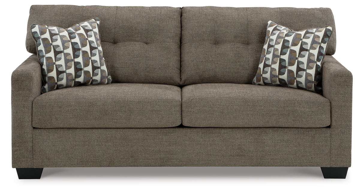 Mahoney Chocolate Sofa and Chaise from Ashley - Luna Furniture