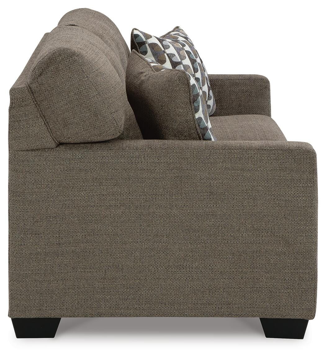 Mahoney Chocolate Sofa and Chaise from Ashley - Luna Furniture