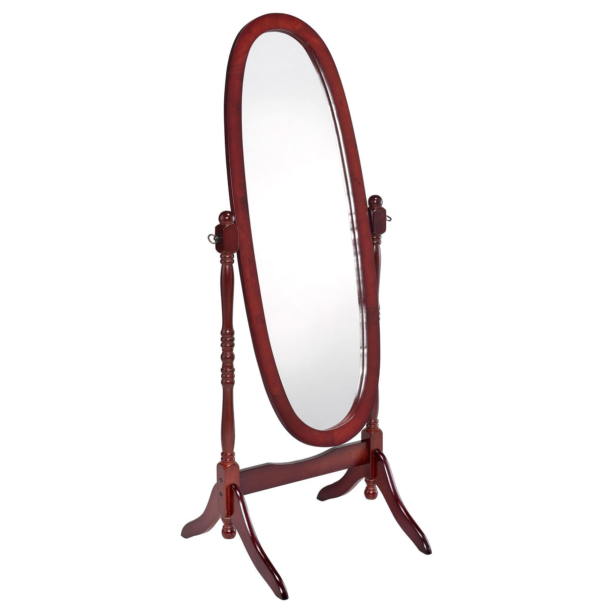 Foyet Merlot Oval Cheval Mirror from Coaster - Luna Furniture