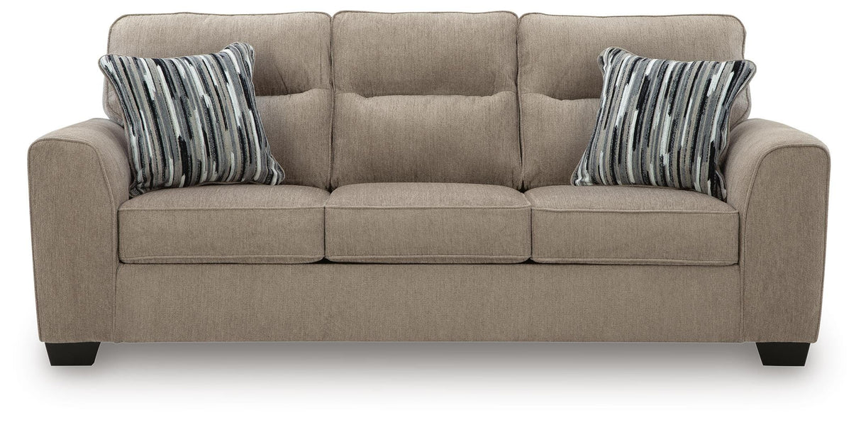 Olten Mocha 2 Sofas and Ottoman from Ashley Furniture - Luna Furniture