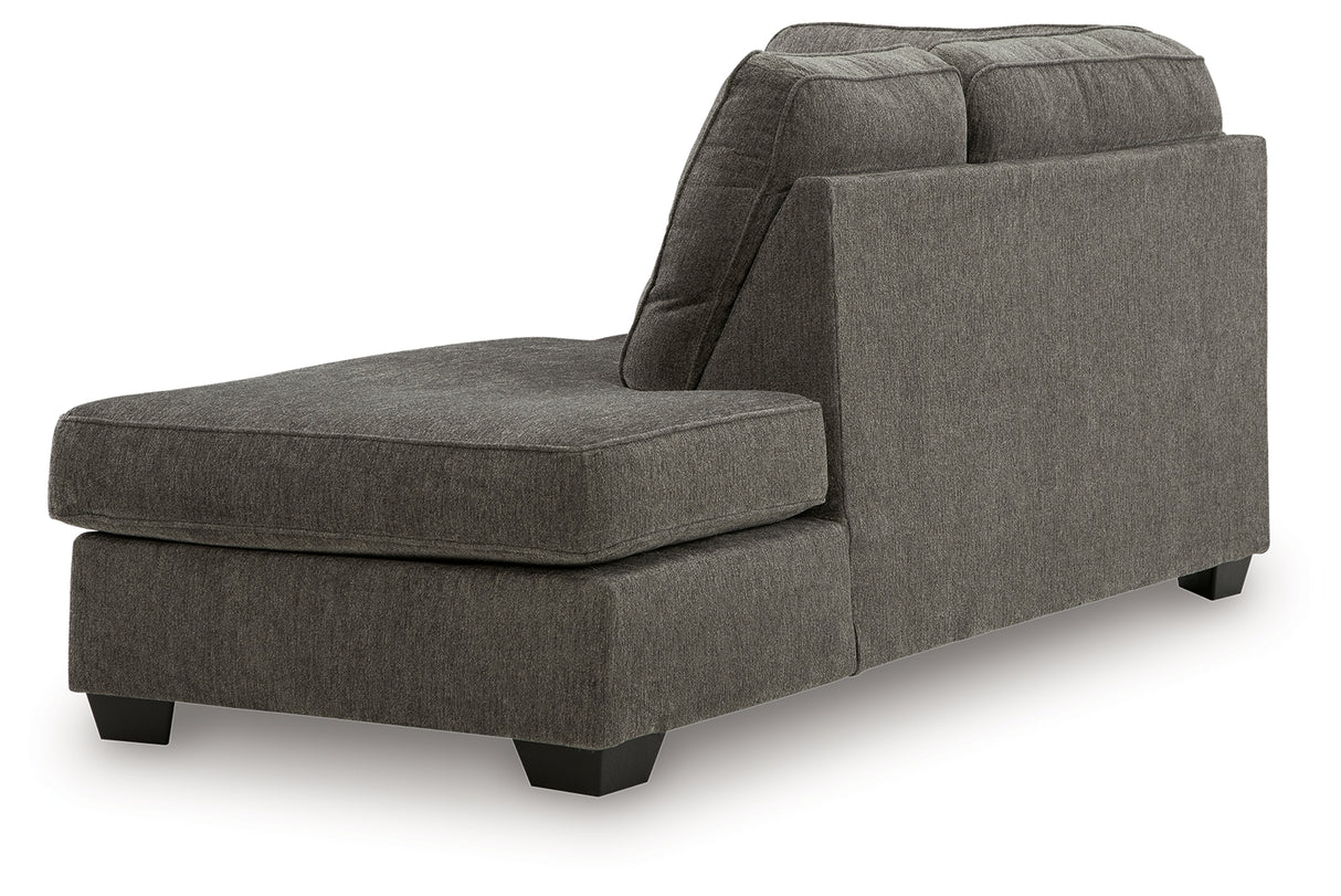 Olten Graphite Right-Arm Facing Corner Chaise from Ashley - Luna Furniture