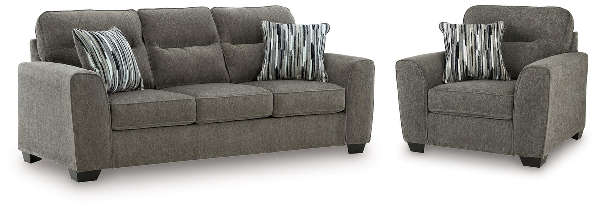 Olten Graphite Sofa and Oversized Chair