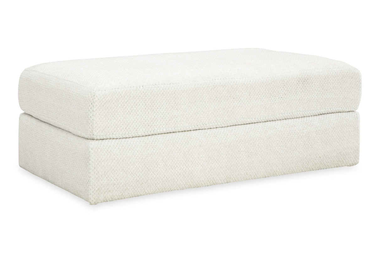 Karinne Linen Oversized Chair and Ottoman from Ashley - Luna Furniture